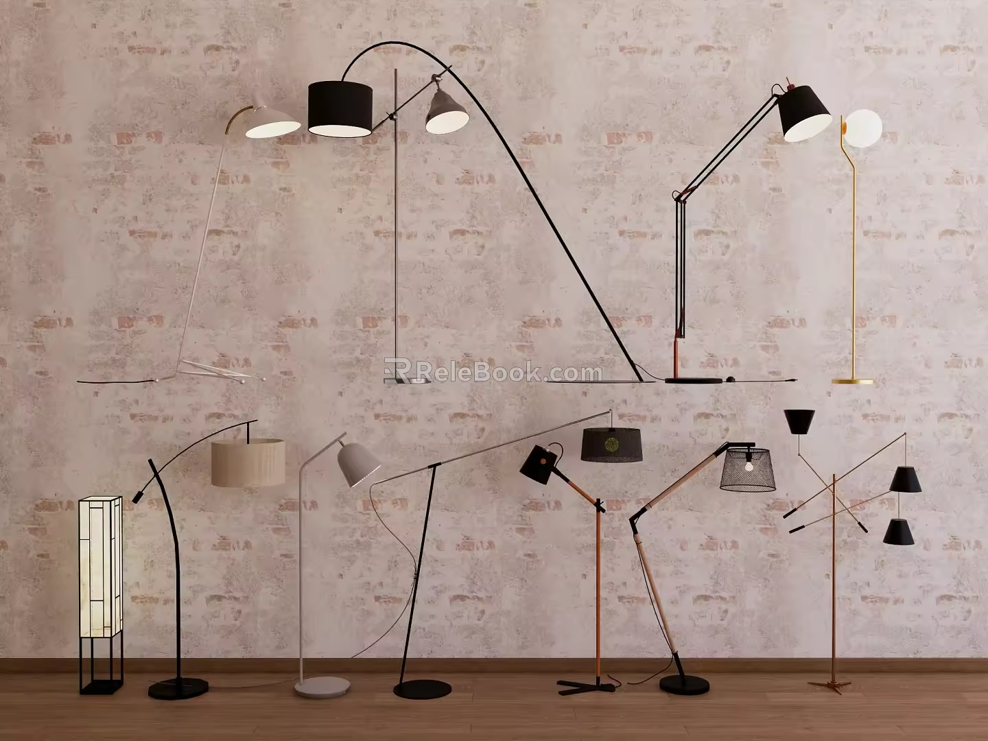 Floor Lamp Combination Modern Floor Lamp New Chinese Style Floor Lamp Light Luxury Floor Lamp Nordic Style Floor Lamp 3d model