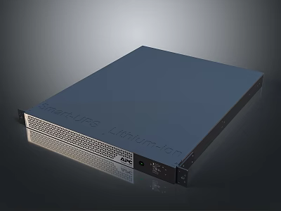 Smart-UPS Line-Interactive Device With Rack Mount Design Metal Casing And Ventilation Grilles 3d model