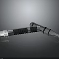 Practical Double Ended Silver Metal Household Tool with Black Grip and Ergonomic Design