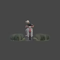 Ladies Motorcycle 3d model