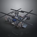 Multi Rotor Heavy Lift Aircraft Structure With Cargo Modules And Industrial Design