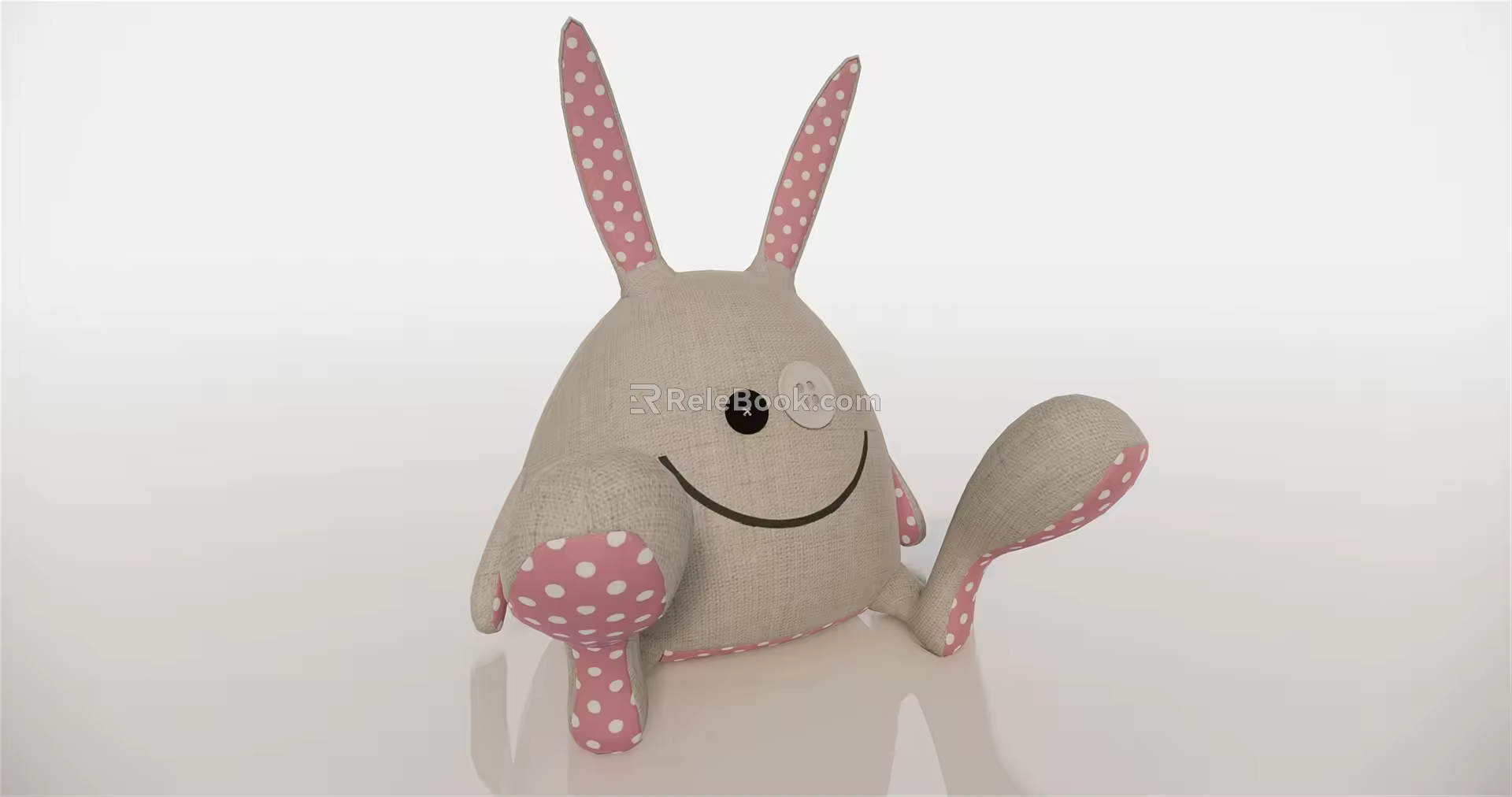 Modern Toy Plush Toy Rabbit Muppet 3d model