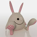 Modern Toy Plush Toy Rabbit Muppet 3d model