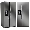 Stainless Steel Double Door Refrigerator Freezer With Modern Water Dispenser Design