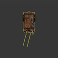 Traditional Wooden Horse Carriage With Side Fencing Wooden Wheels And Roof Design