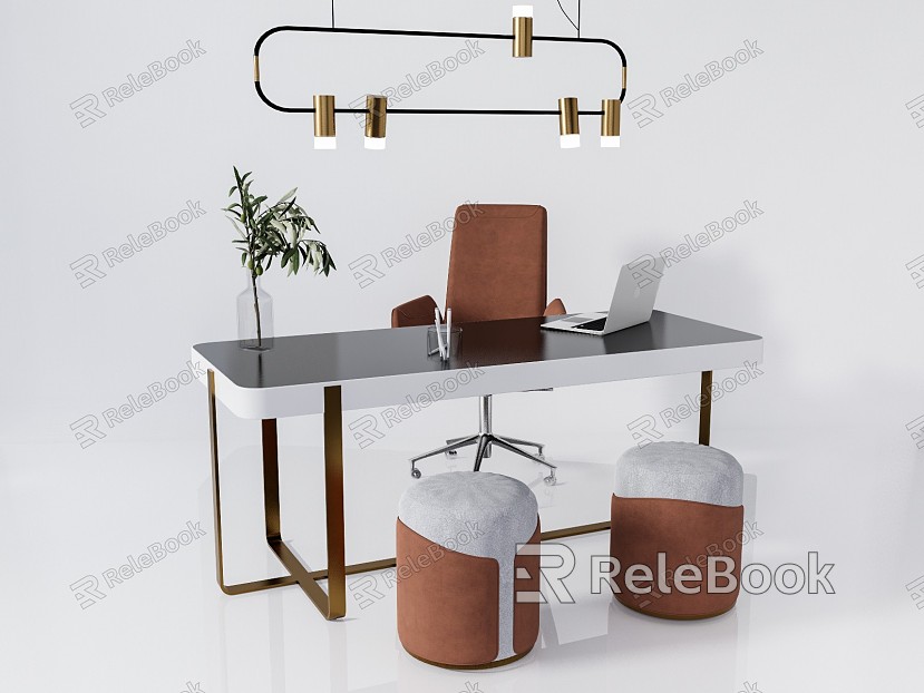 Modern Office Desk and Chair Desk and Chair Office Desk and Chair model