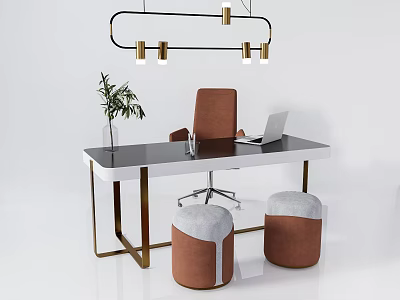 Modern Office Desk and Chair Desk and Chair Office Desk and Chair 3d model