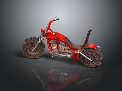 Motorcycle Two-wheeled Motorcycle Cross-country Motorcycle Road Race Motorcycle Motor Vehicle Transport 3d model