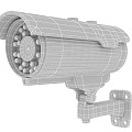 Camera gun camera road facilities monitoring security 3d model