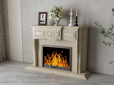 French Fireplace 3d model