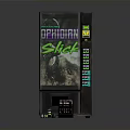 Predator Shack Energy Drink Vending Machine With Small Cube Containers And Branded Design