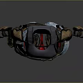 3D Model of Separated Character Outfit Components Vest Arm Guards Waist Gear Leg Protectors Boots