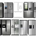 Various Styles Of Stainless Steel Refrigerators And Freezers With Modern Designs