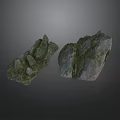 Natural Rockery Stones Featuring Mossy Texture And Irregular Shapes For Garden Landscaping