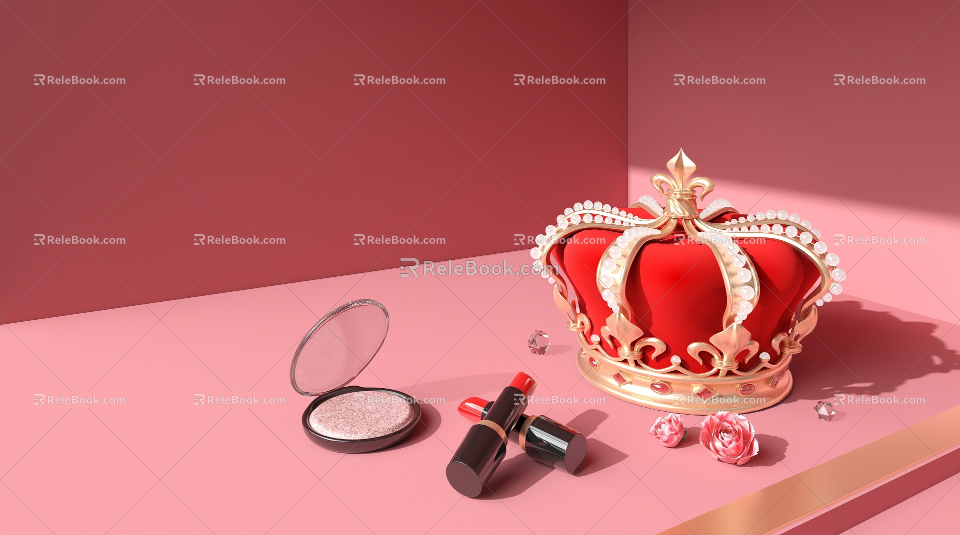 Modern Crown Goddess Festival Stereo 3d model