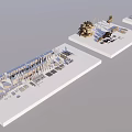 Classical Architectural Models Displayed On White Platforms With Detailed Columns And Intricate Designs