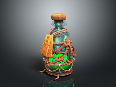 Old Bottle Old Medicine Bottle Empty Bottle Plastic Medicine Bottle Plastic Medicine Bottle Glass Bottle Container 3d model