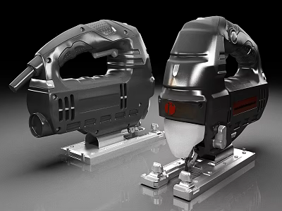 Chainsaw handheld electrical hardware tools nailing device 3d model