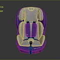 Blue And Gray Child Safety Car Seat As Essential Automotive Part