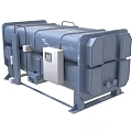 Industrial Equipment Including Large scale Units Cylindrical Tanks Control Cabinets Fan cooled Units And Radiator Systems