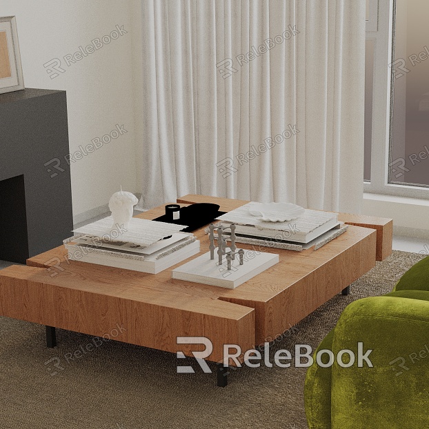 Modern coffee table model