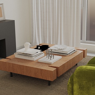 Modern coffee table 3d model