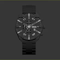 Sleek YISSEI Wristwatch With Stainless Steel Band And Black Dial