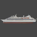 Luxury White Cruise Ship Featuring Multiple Decks Satellite Dishes And Lifeboats