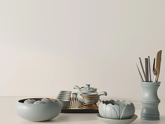 Modern ornaments combination 3d model