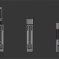 Futuristic Metallic Structural Components With Geometric Shapes And Angular Design