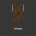 Vintage Wooden Cart Design With Open Bed And Metal Spoked Wheels