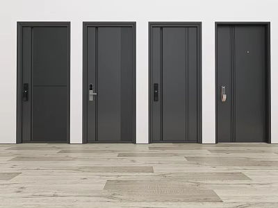 Modern security door 3d model