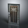 Industrial Style Metal Safe Door With Combination Lock Riveted Design And Secure Handle