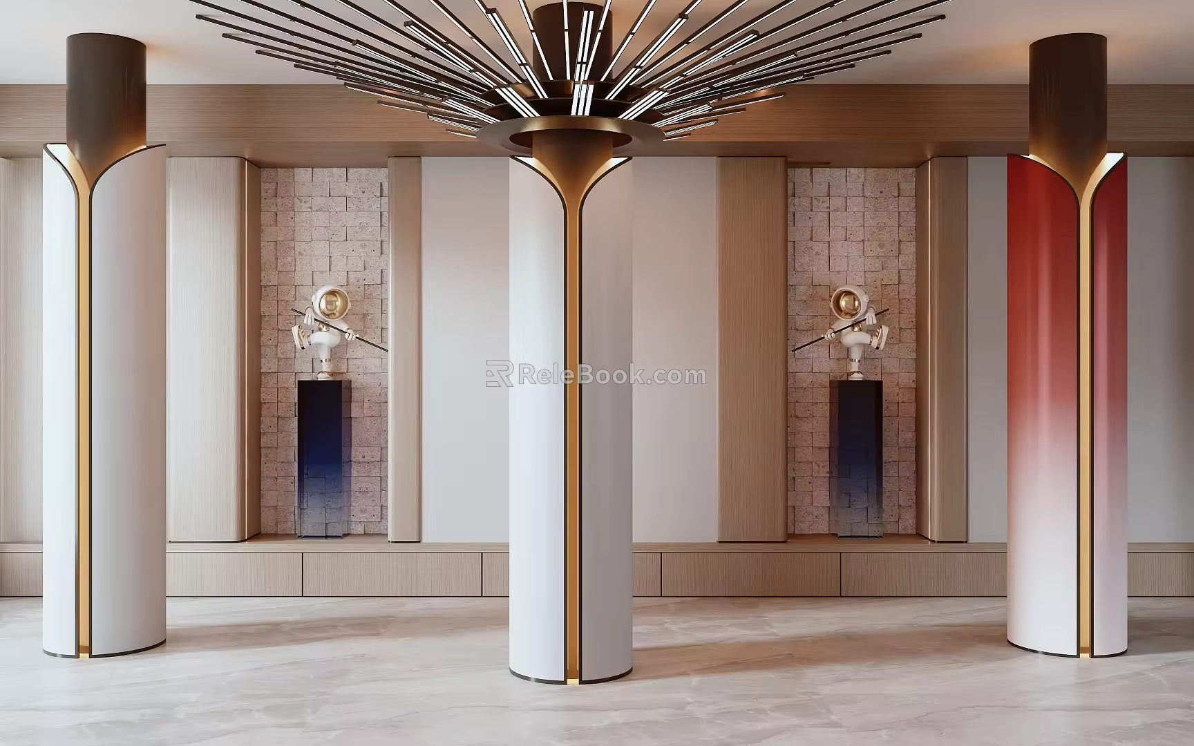 Modern Columns Special-shaped Columns 3d model