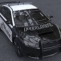 Skull Horse Police Car Edition Round Prototype Mitsubishi evox Car 3d model