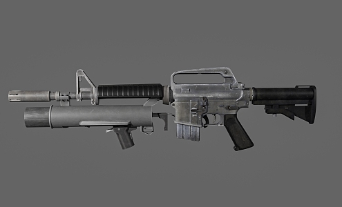 gun submachine gun 3d model