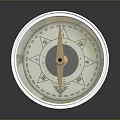 Classic Brass Cased Compass with Accurate Magnetic Needle for Outdoor Navigation