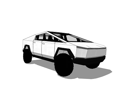 Futuristic Electric SUV Concept With Bold Exterior And Large Tires 3d model