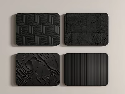 Modern wall shape texture wall 3d model
