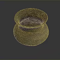 Ancient Handcrafted Clay Pottery Sculpture With Natural Texture And Rustic Finish