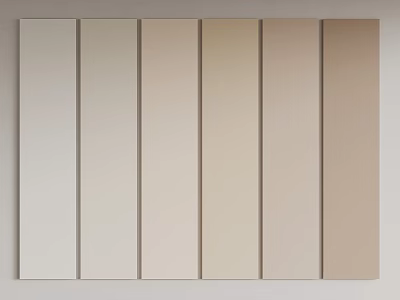 Morandi Color Wall Panel Art Paint Latex Paint 3d model