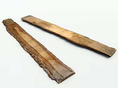 Natural Wooden Planks With Rustic Texture And Smooth Surface For Decor Projects 3d model