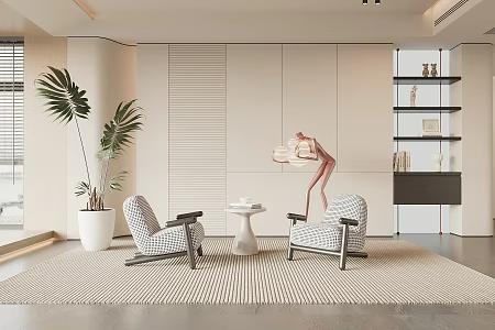 Modern leisure sofa combination leisure chair 3d model