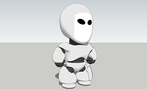 Toy robot SU model 3d model