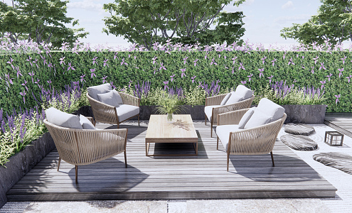 Modern outdoor sofa 3d model