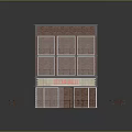 Three Story Red Brick Coffee Shop Building With Ground Floor Signboard And Outdoor Tables Chairs