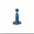 Blue Adjustable Support Column Device With Base And Top Mounting Component