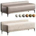 Modern Upholstered Sofa Bench With Multiple Color Options For Contemporary Living Room Decor