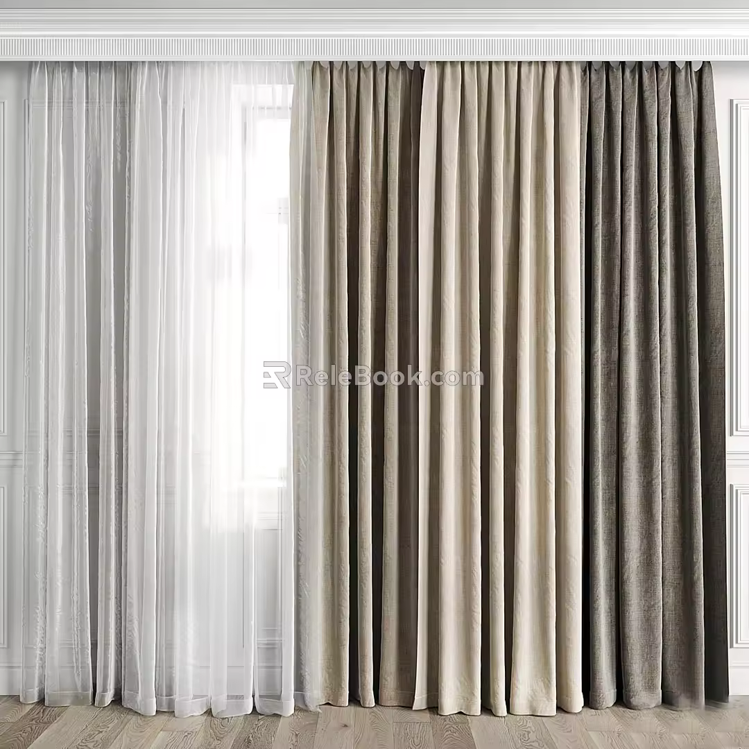Curtains 3d model