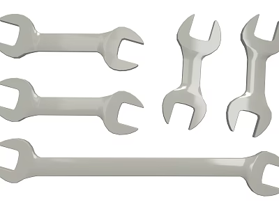 Professional Hardware Tools Set of Versatile Wrenches in Various Sizes for Home and Workshop Use 3d model